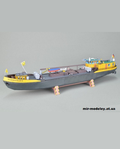 №1011 - Мусоросборщик Bilgenentoeler 8 (Mondorfer Bastelboegen 67) из бумаги — развертка (шаблон) papercraft скачать бесплатно | Мир бумажного моделирования