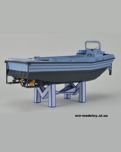 №1013 - Буксирный катер-толкач / M-Boot (Mondorfer Bastelbogen) из бумаги — развертка (шаблон) papercraft скачать бесплатно | Мир бумажного моделирования