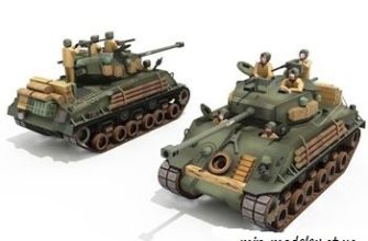 105 sherman fury m4a3e8 paper replika iz bumagi razvertka shablon papercraft skachat besplatno mir bumazhnogo modelirovanija de49a60.jpg