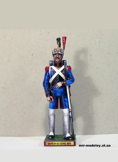 №10943 - Сапер / Zappatore (Fabrizio Prudenziati) из бумаги — развертка (шаблон) papercraft скачать бесплатно | Мир бумажного моделирования