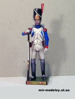 №10946 - Гренадер / Granatiere (Fabrizio Prudenziati) из бумаги — развертка (шаблон) papercraft скачать бесплатно | Мир бумажного моделирования