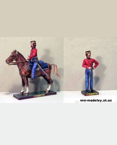 №10950 - Джузеппе Гарибальди / Giuseppe Garibaldi (Fabrizio Prudenziati) из бумаги — развертка (шаблон) papercraft скачать бесплатно | Мир бумажного моделирования
