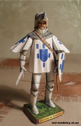 №10952 - Алём де Гарпен (53 варианта окраса) (Azincourt 1415 - French) из бумаги — развертка (шаблон) papercraft скачать бесплатно | Мир бумажного моделирования