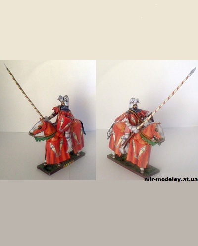 №10953 - Граф Бломон (Azincourt 1415 - French) (Fabrizio Prudenziati) из бумаги — развертка (шаблон) papercraft скачать бесплатно | Мир бумажного моделирования