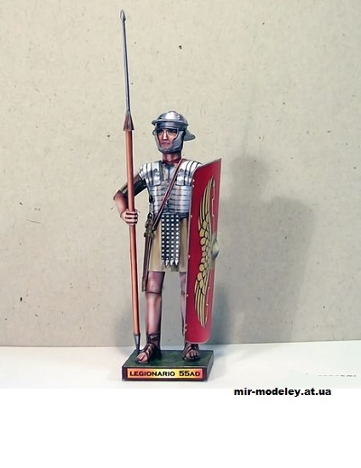 №10976 - Легионер / Legionario (Fabrizio Prudenziati) из бумаги — развертка (шаблон) papercraft скачать бесплатно | Мир бумажного моделирования