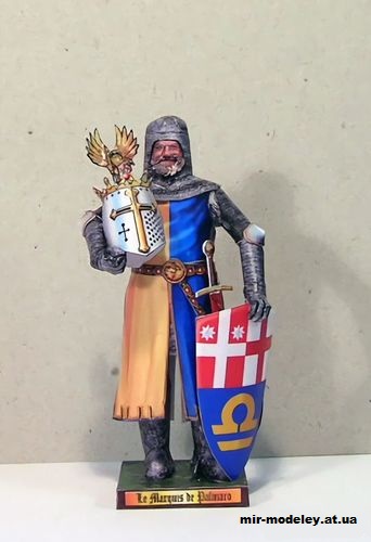 №10977 - Маркиз де Пальмаро / Le Marquis de Palmaro (Fabrizio Prudenziati) из бумаги — развертка (шаблон) papercraft скачать бесплатно | Мир бумажного моделирования
