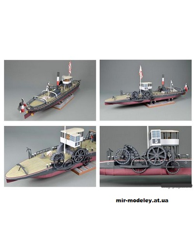 №1104 - Буксир Rheintauer 5 (Mondorfer Bastelboegen) из бумаги — развертка (шаблон) papercraft скачать бесплатно | Мир бумажного моделирования