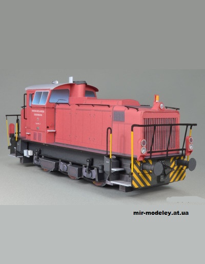 №1141 - Тепловоз MaK G700C - Lok 3 (Mondorfer Bastelbogen) из бумаги — развертка (шаблон) papercraft скачать бесплатно | Мир бумажного моделирования