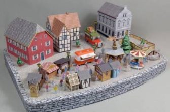 1189 rozhdestvenskij rynok na ulice rheinallee weihnachtsmarkt in der rheinallee mondorfer bastelbogen iz bumagi razvertka shablon papercraft ska 1b69a0f.jpg