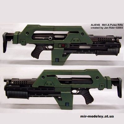 12143 m41a pulse rifle alien 1986g iz bumagi razvertka shablon papercraft skachat besplatno mir bumazhnogo modelirovanija 3662a4e.jpg
