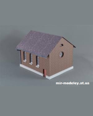 №1240 - Синагога в Мондорфе / Synagoge von Mondorf (Mondorfer Bastelbogen) из бумаги — развертка (шаблон) papercraft скачать бесплатно | Мир бумажного моделирования