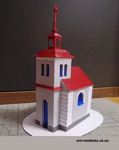 №12859 - Kaplička v obci Polnička (Pavel Styl) из бумаги — развертка (шаблон) papercraft скачать бесплатно | Мир бумажного моделирования