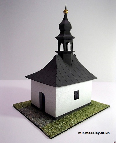 №12871 - Kaple Panny Marie ve Vysokem (Pavel Styl) из бумаги — развертка (шаблон) papercraft скачать бесплатно | Мир бумажного моделирования