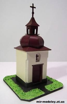 №12877 - Zvonička P. Marie v Laštovičkách (Pavel Styl) из бумаги — развертка (шаблон) papercraft скачать бесплатно | Мир бумажного моделирования