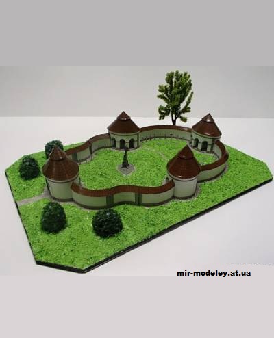 №12904 - Dolní hřbitov ve Žďáru nad Sázavou (Pavel Styl) из бумаги — развертка (шаблон) papercraft скачать бесплатно | Мир бумажного моделирования