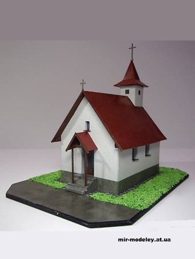 №12907 - Kaple sv. Vavrince v Hrbove (Pavel Styl) из бумаги — развертка (шаблон) papercraft скачать бесплатно | Мир бумажного моделирования