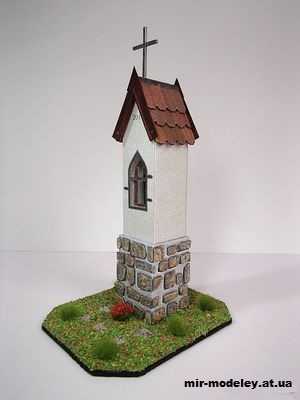 №12914 - Kaplicka sv. Huberta v Obyčtově (Pavel Styl) из бумаги — развертка (шаблон) papercraft скачать бесплатно | Мир бумажного моделирования