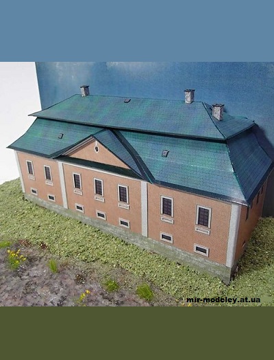 №12919 - Letni prelatura v zamku rodiny Kinskych Zdar nad Sazavou (Pavel Styl) из бумаги — развертка (шаблон) papercraft скачать бесплатно | Мир бумажного моделирования