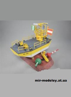 №1310 - Wahrschaufloß und Hindernistonnen (Mondorfer Bastelbogen) из бумаги — развертка (шаблон) papercraft скачать бесплатно | Мир бумажного моделирования
