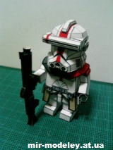 №13111 - Mini Troops 3D (13 вариантов окраса) (Star Wars) из бумаги — развертка (шаблон) papercraft скачать бесплатно | Мир бумажного моделирования