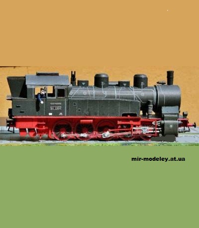 №1388 - Немецкий паровоз BR-94 (Kartonmodell Forum) из бумаги — развертка (шаблон) papercraft скачать бесплатно | Мир бумажного моделирования