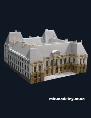 №13965 - Дворец Парламента Бретани / Palais du Parlement de Bretagne (Secanda) из бумаги — развертка (шаблон) papercraft скачать бесплатно | Мир бумажного моделирования