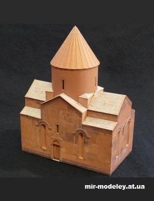 №13966 - Церковь Святого Григория Просветителя / Église Saint-Grégoire-l’Illuminateur (Secanda) из бумаги — развертка (шаблон) papercraft скачать бесплатно | Мир бумажного моделирования