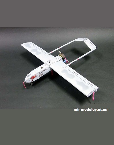 №14578 - RQ-7 Shadow из бумаги — развертка (шаблон) papercraft скачать бесплатно | Мир бумажного моделирования