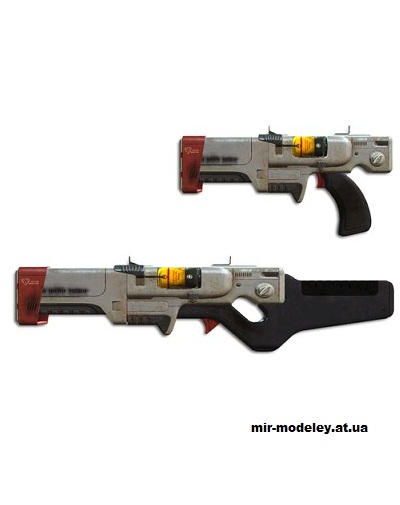 №14586 - Лазер Института / Institute Laser Rifle (Fallout 4) из бумаги — развертка (шаблон) papercraft скачать бесплатно | Мир бумажного моделирования