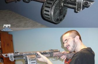 14589 boevoj drobovik combat shotgun fallout 3 iz bumagi razvertka shablon papercraft skachat besplatno mir bumazhnogo modelirovanija c549df6.jpg