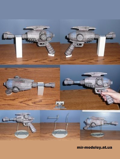 №14596 - Alien Blaster (Fallout 3) из бумаги — развертка (шаблон) papercraft скачать бесплатно | Мир бумажного моделирования