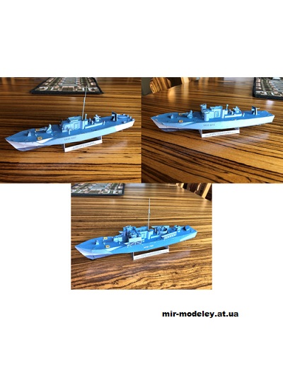 №146 - Fairmile D "Dog Boat" - полный корпус, 3 варианта (Wayne McCullough) из бумаги — развертка (шаблон) papercraft скачать бесплатно | Мир бумажного моделирования