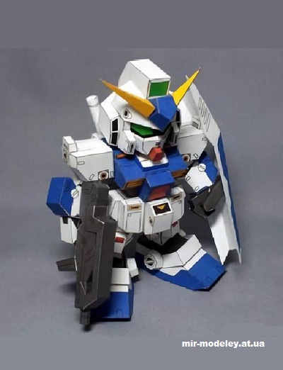 №14612 - SD RX-78NT-1 (Gundam) из бумаги — развертка (шаблон) papercraft скачать бесплатно | Мир бумажного моделирования