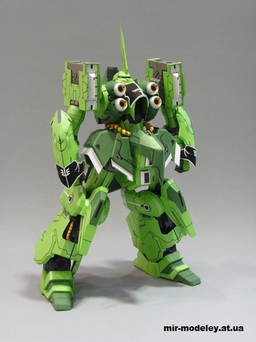 №14621 - NZ-666 Kshatriya aka “Quad-wing” Gundam (Rarra) из бумаги — развертка (шаблон) papercraft скачать бесплатно | Мир бумажного моделирования