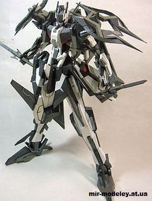 №14622 - Dark Shadow Gundam из бумаги — развертка (шаблон) papercraft скачать бесплатно | Мир бумажного моделирования