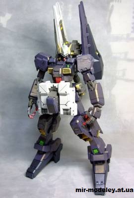№14624 - RX-121-2A Gundam TR-1 из бумаги — развертка (шаблон) papercraft скачать бесплатно | Мир бумажного моделирования