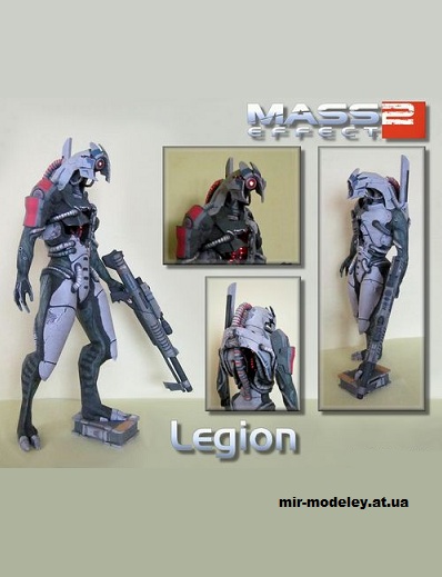 №14633 - Legion / Легион (DaiShiHUN / Mass Effect 2) из бумаги — развертка (шаблон) papercraft скачать бесплатно | Мир бумажного моделирования