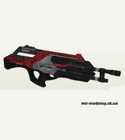 №14639 - M-76 Revenant (Mass effect) из бумаги — развертка (шаблон) papercraft скачать бесплатно | Мир бумажного моделирования