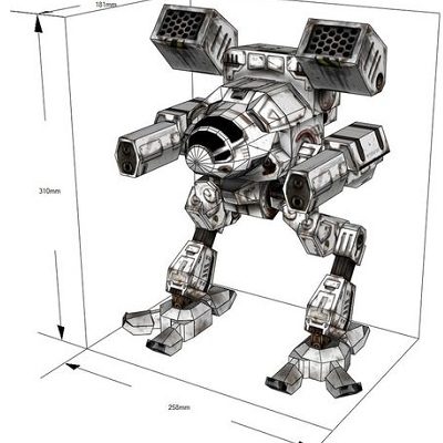 14645 madcat mkii mechwarrior 4 iz bumagi razvertka shablon papercraft skachat besplatno mir bumazhnogo modelirovanija a6029c6.jpg