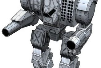14648 grizzly mechwarrior iz bumagi razvertka shablon papercraft skachat besplatno mir bumazhnogo modelirovanija 9d8ba66.jpg