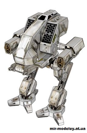 №14652 - Vulture (Mechwarrior 4) из бумаги — развертка (шаблон) papercraft скачать бесплатно | Мир бумажного моделирования