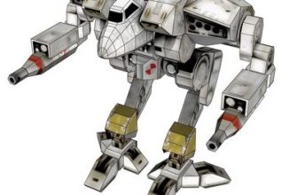 14655 cougar mechwarrior 4 iz bumagi razvertka shablon papercraft skachat besplatno mir bumazhnogo modelirovanija 0cebb2e.jpg