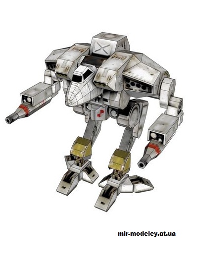 №14655 - Cougar (Mechwarrior 4) из бумаги — развертка (шаблон) papercraft скачать бесплатно | Мир бумажного моделирования