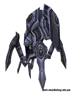 №14669 - Protoss Stalker (StarCraft 2) из бумаги — развертка (шаблон) papercraft скачать бесплатно | Мир бумажного моделирования