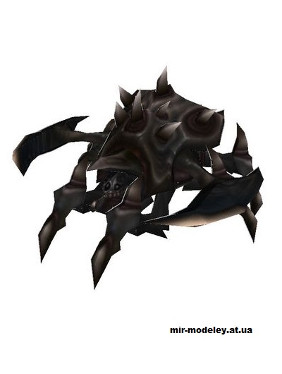 №14670 - Roach (Starcraft) из бумаги — развертка (шаблон) papercraft скачать бесплатно | Мир бумажного моделирования