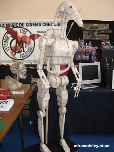 №14699 - Боевой дроид / Battle Droid (Star Wars) из бумаги — развертка (шаблон) papercraft скачать бесплатно | Мир бумажного моделирования