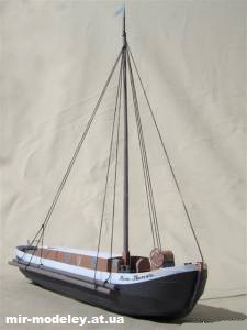 №1473 - Рыболовное судно Aalschokker Maria Theresia (Mondorfer Bastelbogen) из бумаги — развертка (шаблон) papercraft скачать бесплатно | Мир бумажного моделирования