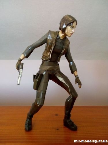 №14736 - Jyn Erso - Rogue One - Star Wars (Jurai Saska) из бумаги — развертка (шаблон) papercraft скачать бесплатно | Мир бумажного моделирования