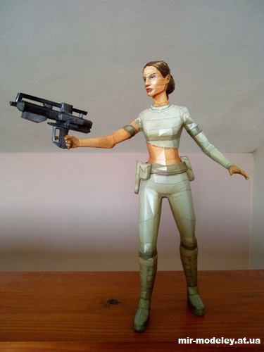 №14737 - Padme Amidala (Star Wars - Jurai Saska) из бумаги — развертка (шаблон) papercraft скачать бесплатно | Мир бумажного моделирования