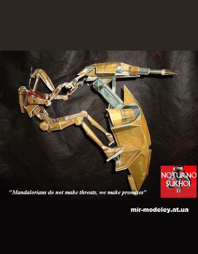 №14782 - STAP and Battle Droid (Noturno Sukhoi) из бумаги — развертка (шаблон) papercraft скачать бесплатно | Мир бумажного моделирования